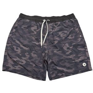 Vuori Kore Black Camo Lined Shorts Mens 2XL Training Running V302 7” Inseam EUC